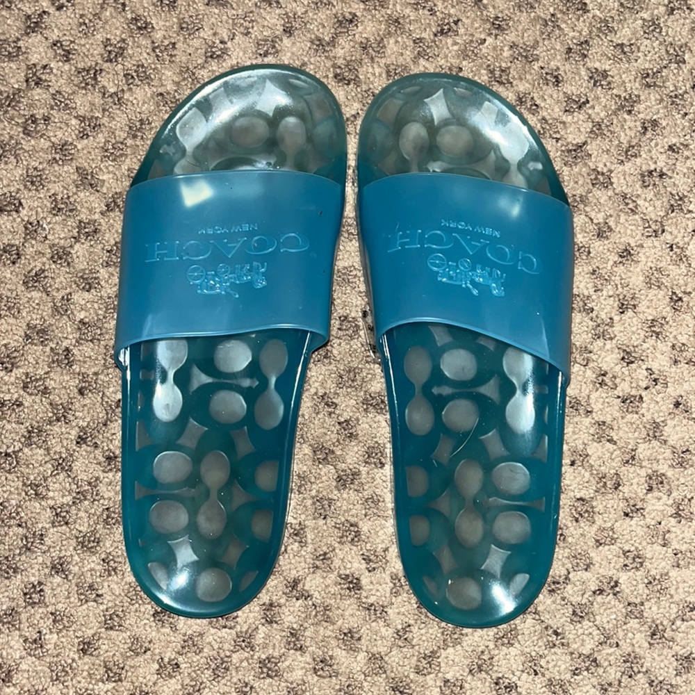 Coach jelly slides